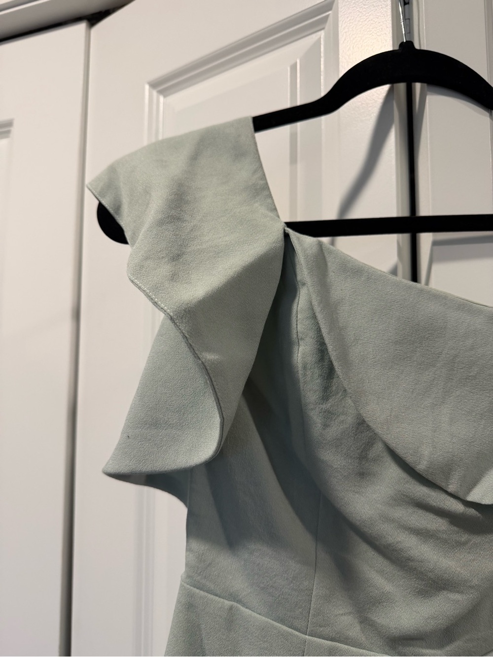Lulus Sage Green One-Shoulder Romper - Picture 10 of 10